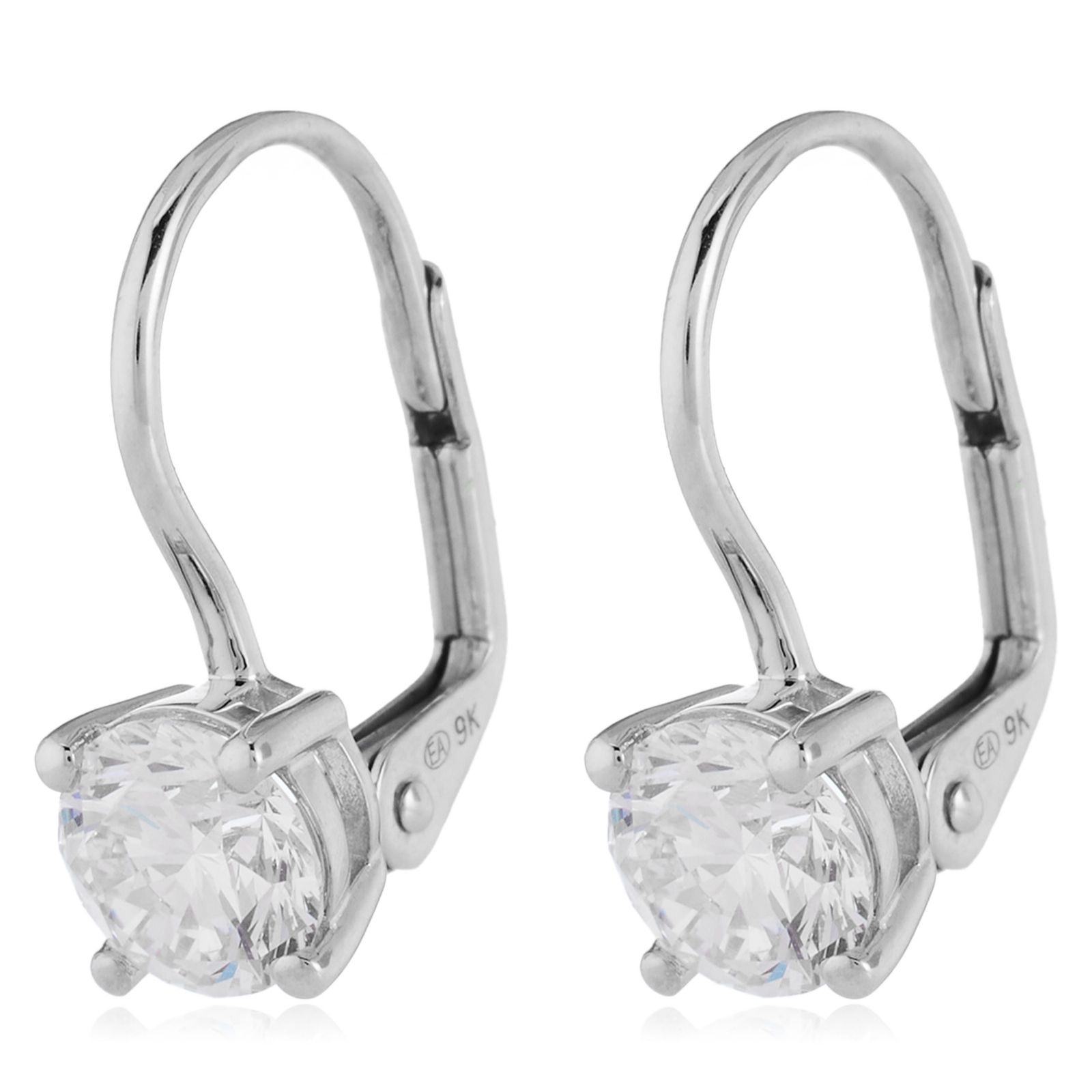 Fire Light 1.48ct Lab Grown Diamond Leverback Earrings 9ct Gold