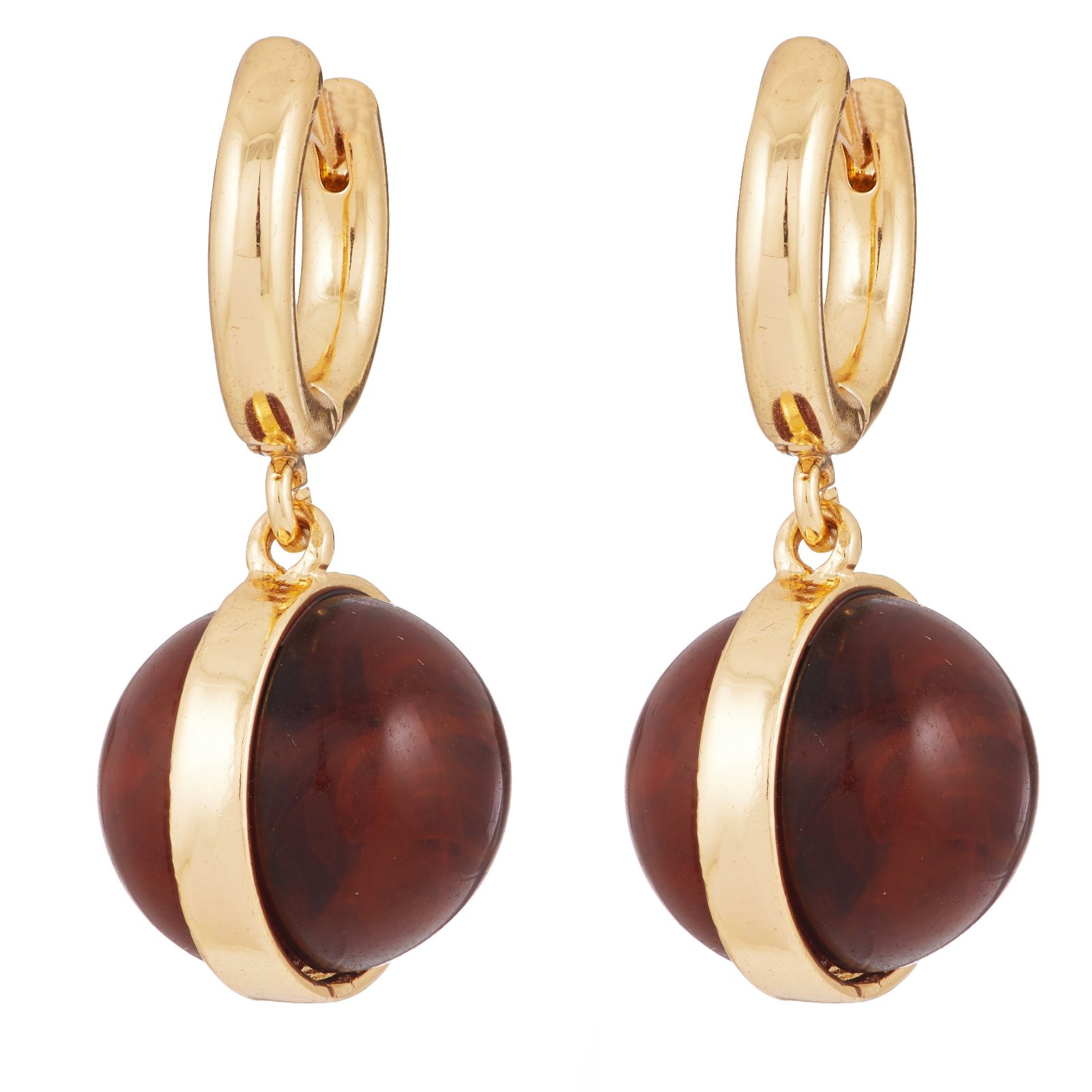 Malika Chunky Round Bead Drop Earrings