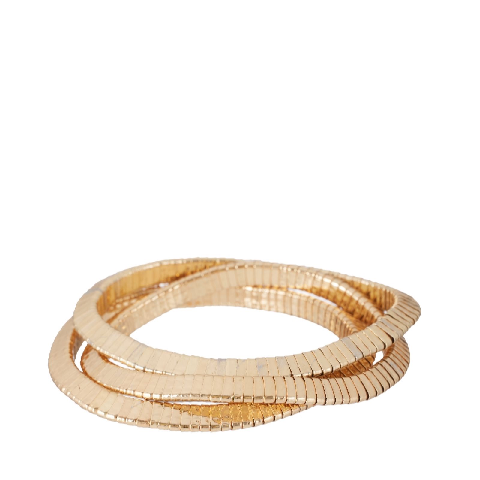 Malika Gold Snake Chain Multi Stack Bracelets