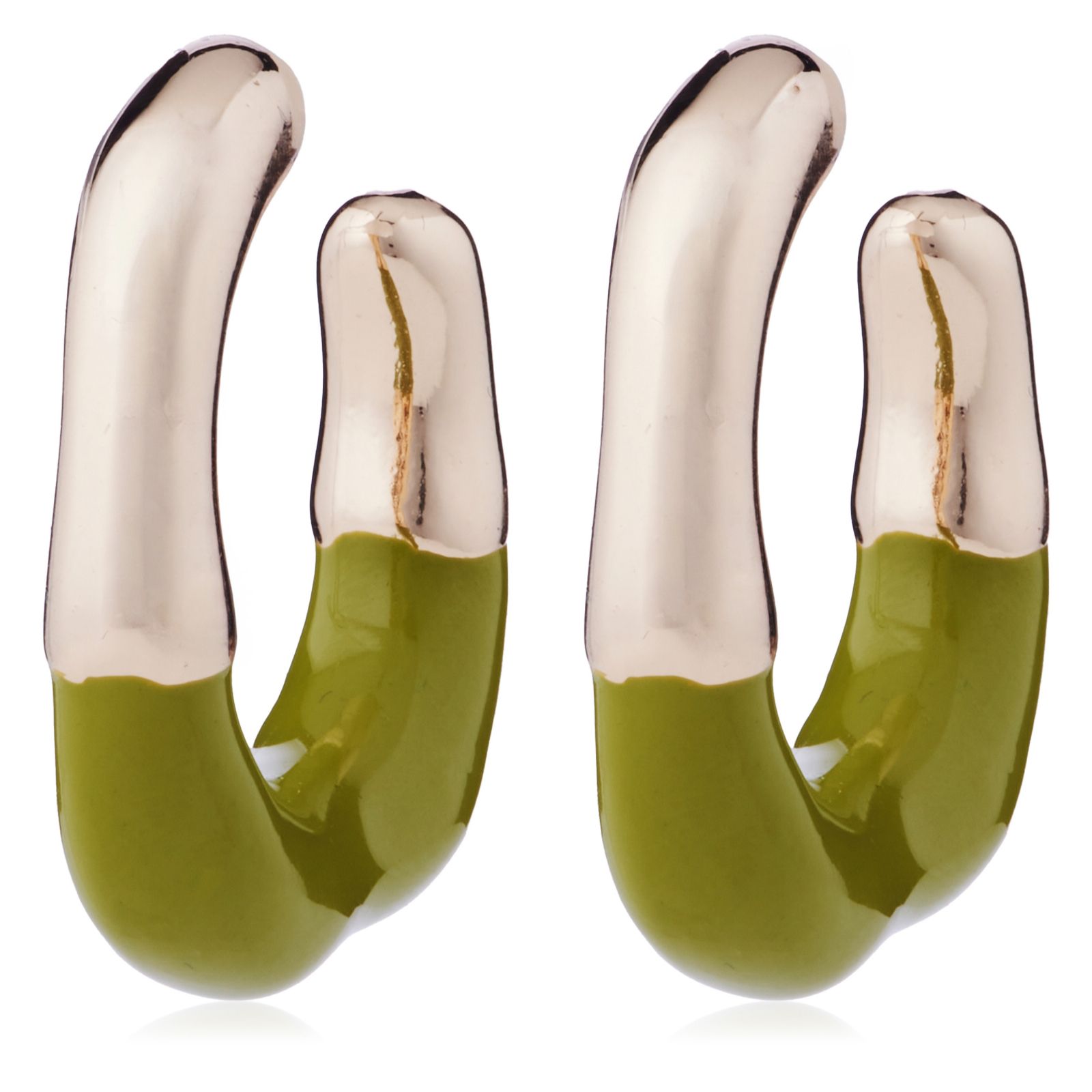 Malika Coloured Hoop Earrings