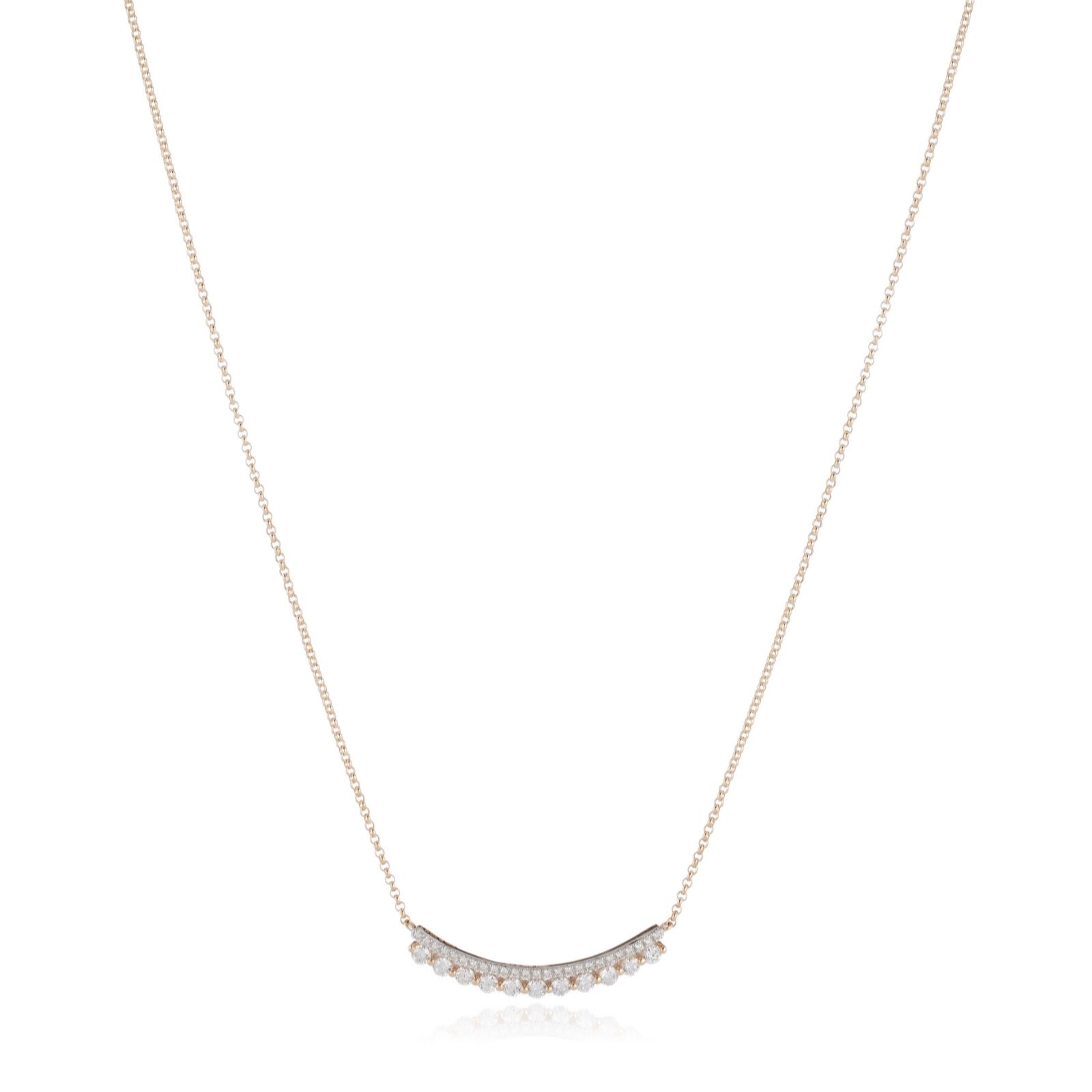 Firelight 0.45ct Lab Grown Diamond Bar Necklace 9ct Gold