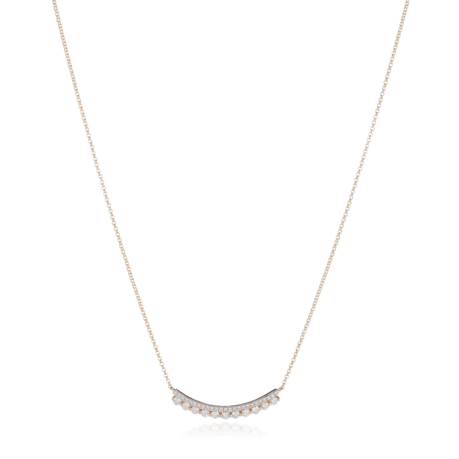 Firelight 0.45ct Lab Grown Diamond Bar Necklace 9ct Gold