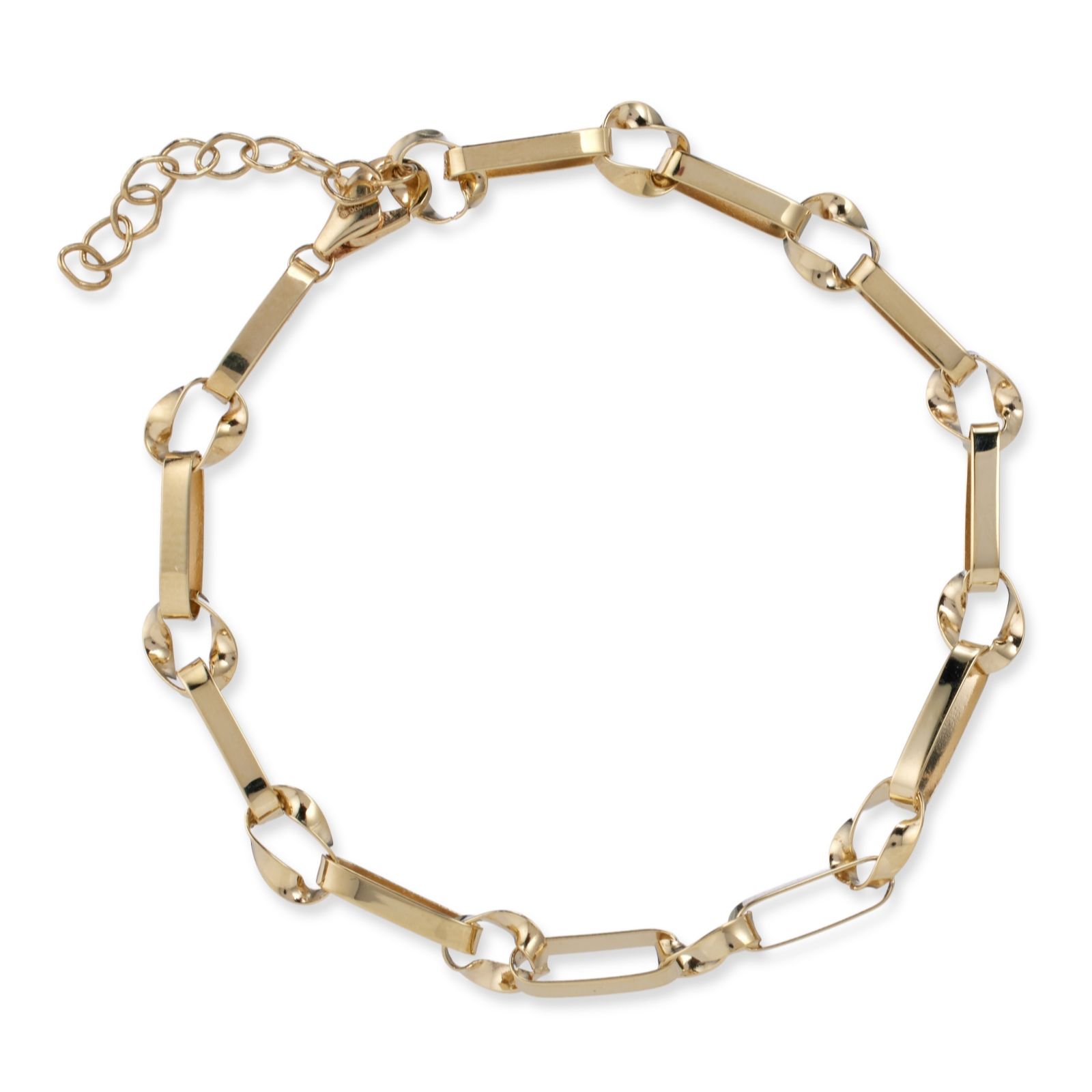 Gold 9ct Italian Gold Link Bracelet 3.1g