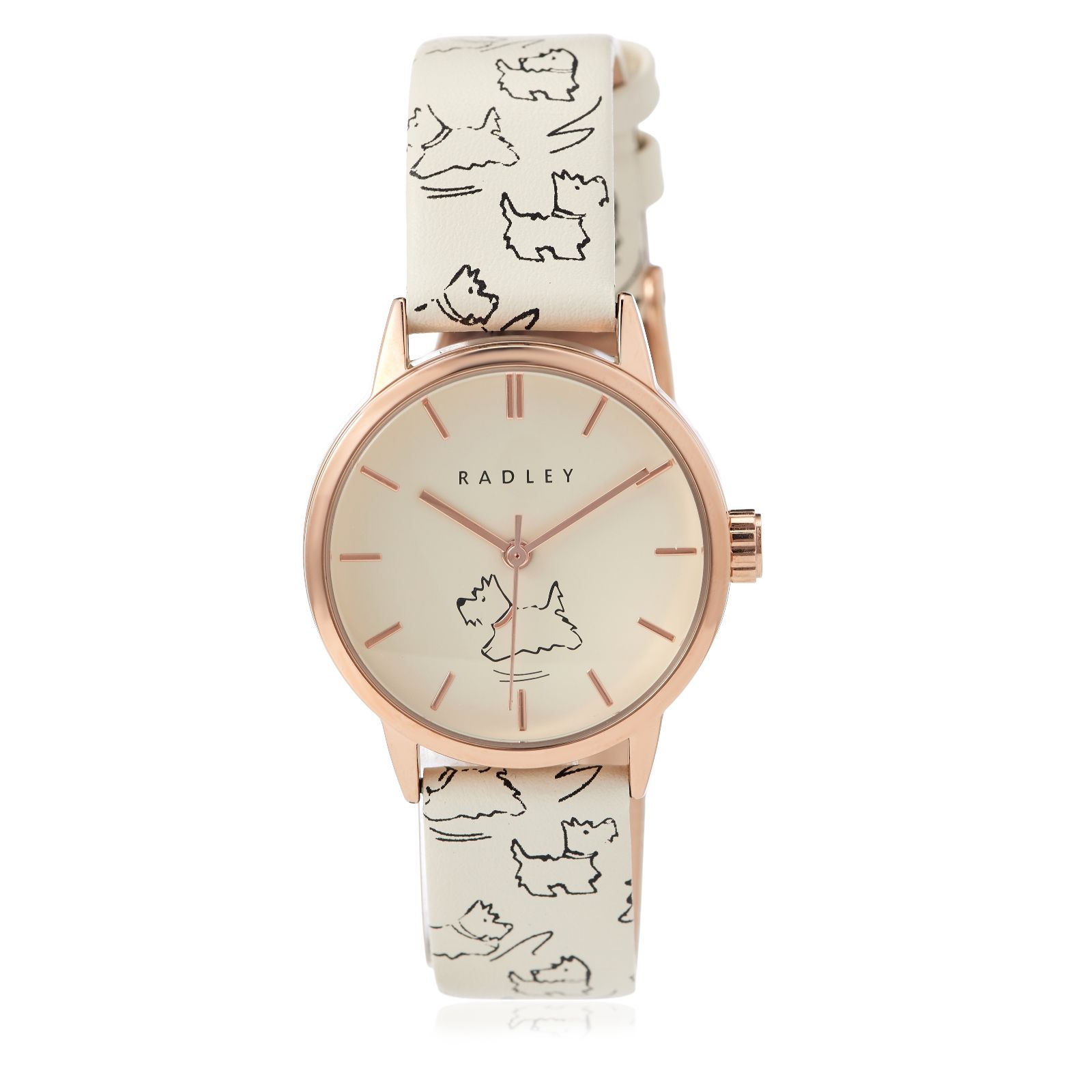Radley Walkies Printed Leather-Strap Watch