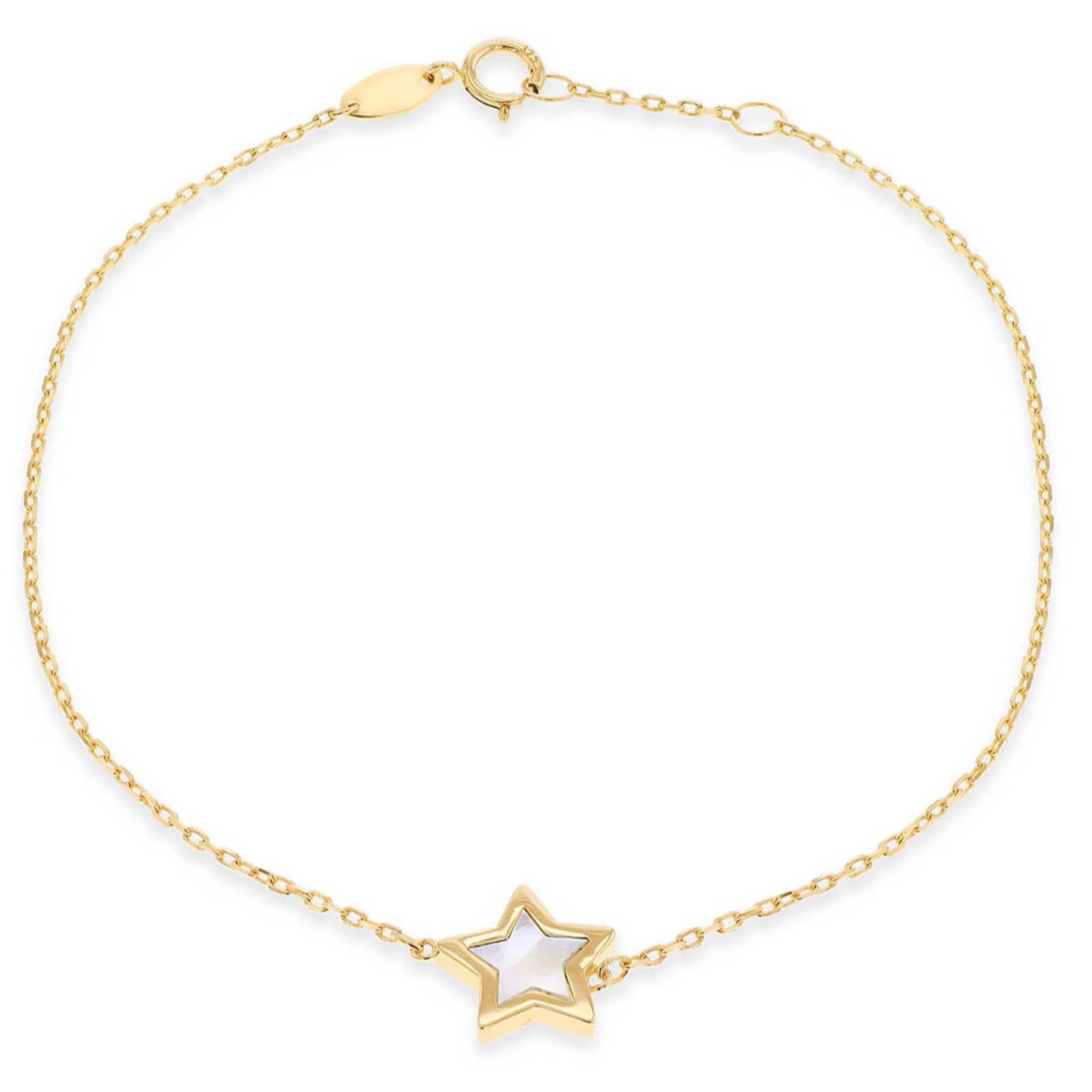 GOLD 9ct Star Bracelet 0.84g