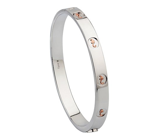 Clogau Tree of Life Insignia Bangle Sterling Silver & 9ct Gold