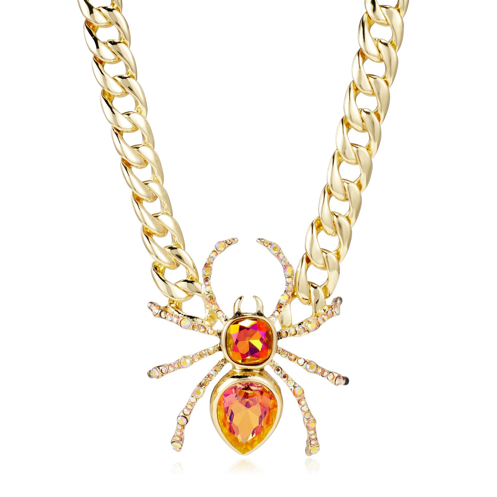 Butler & Wilson Shimmering Spider Necklace