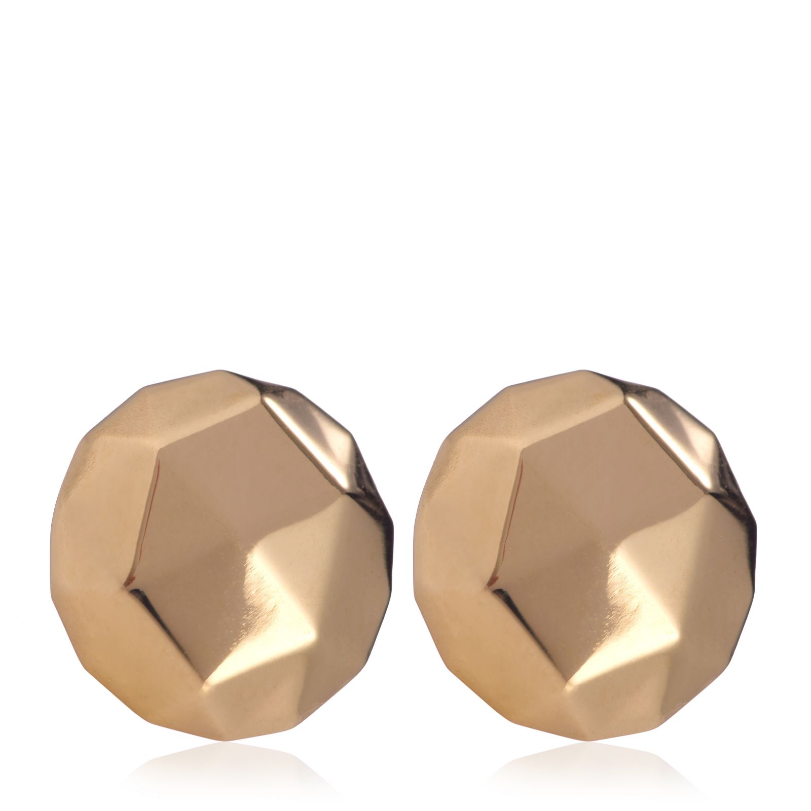 Outlet Gold 9ct Italian Gold Button Stud Earrings 0.85g