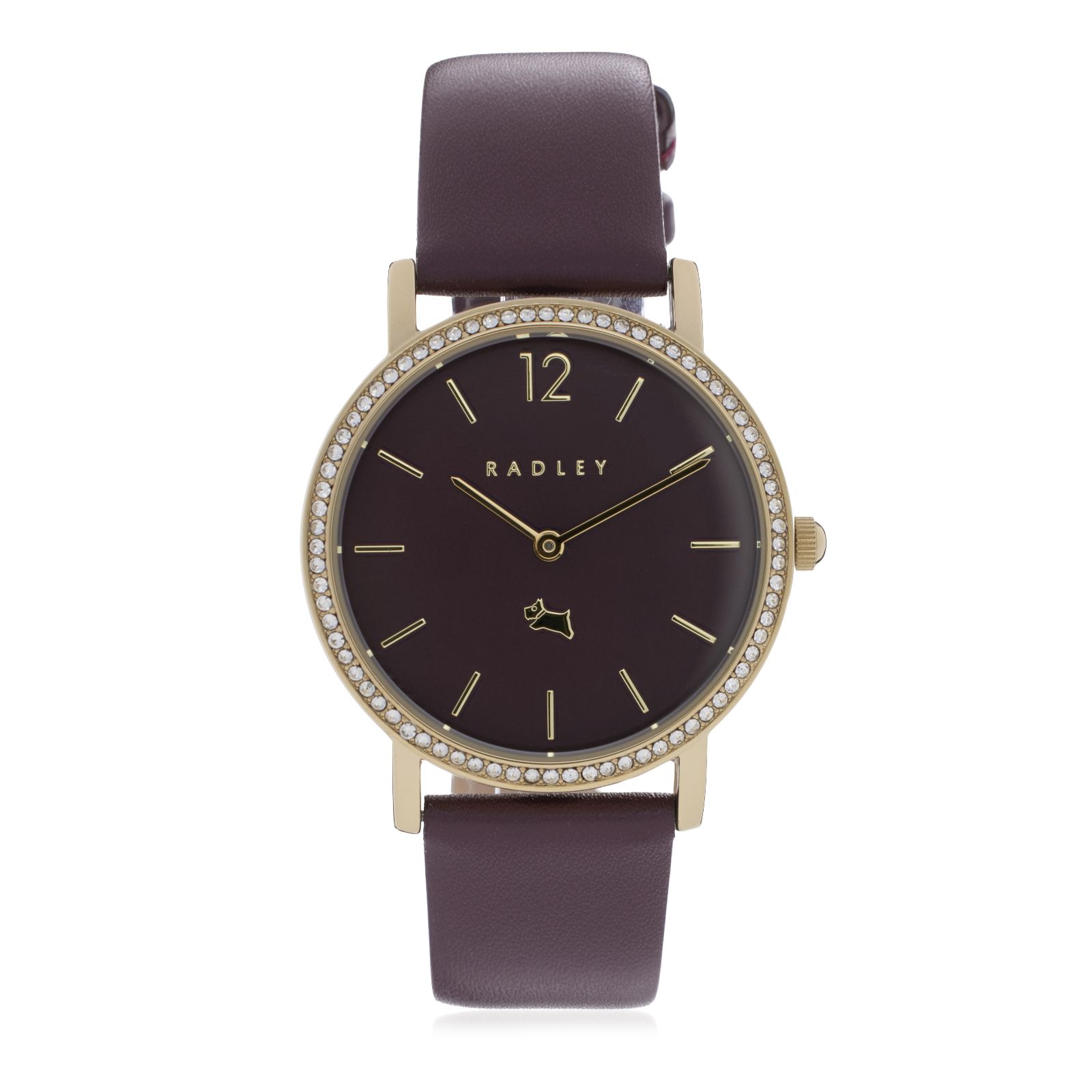 Radley Stone Set Case Watch with Leather Strap