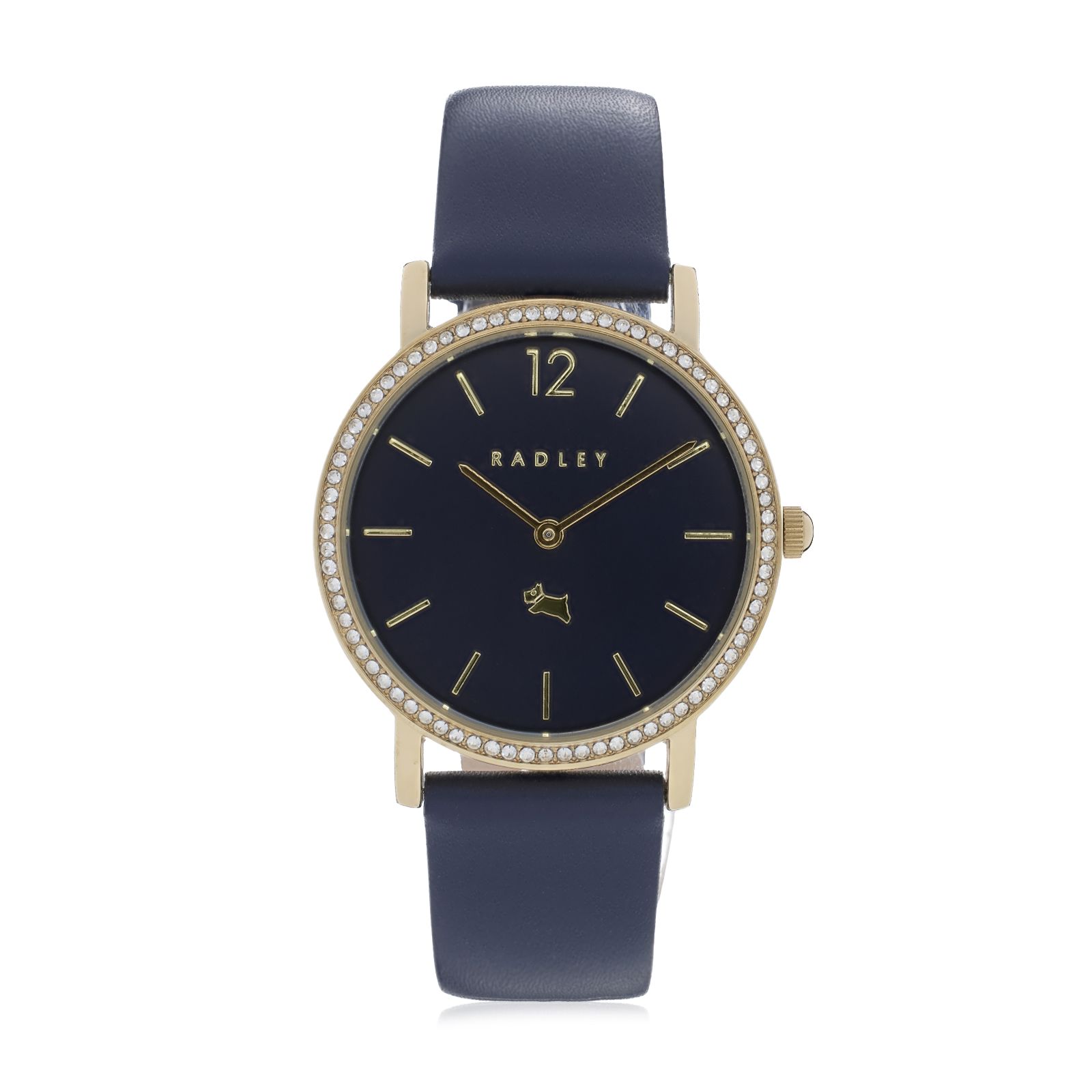 Radley Stone Set Case Watch with Leather Strap