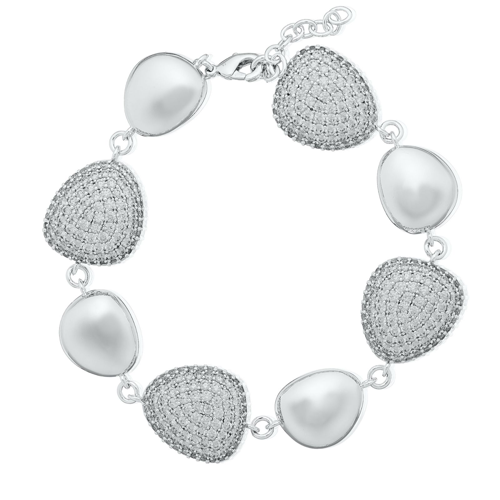 Diamonique Edit 6ct tw Pave 19cm Bracelet