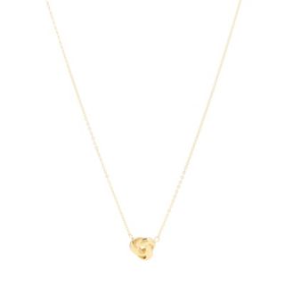 GOLD 9ct Italian Gold Tricolor Rosetta Knot 45cm Necklace 1.14g