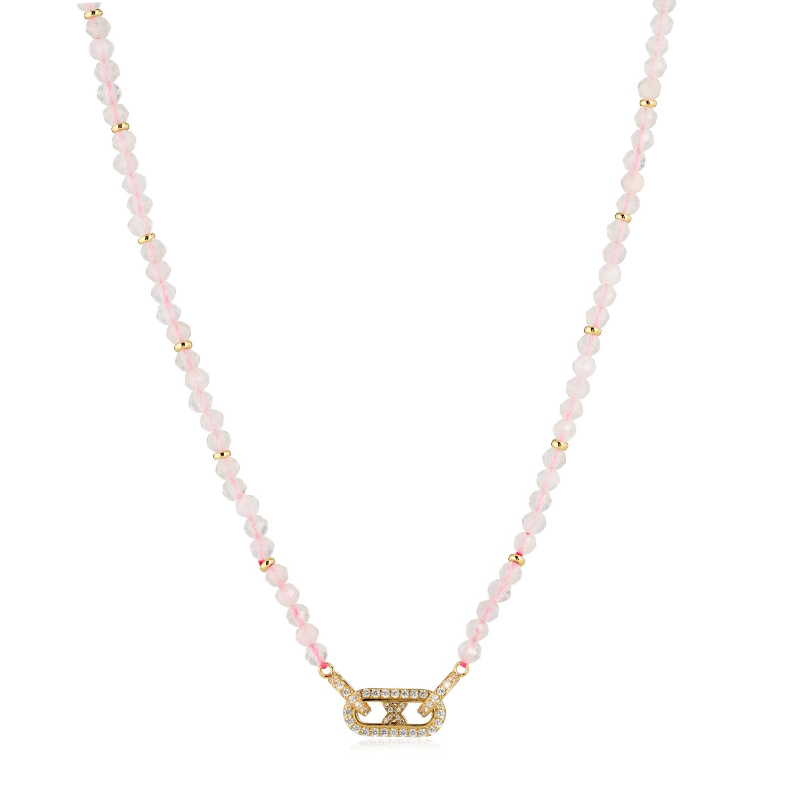 Tess Daly My Jewellery List Kiss Chain Link Semi Precious Necklace