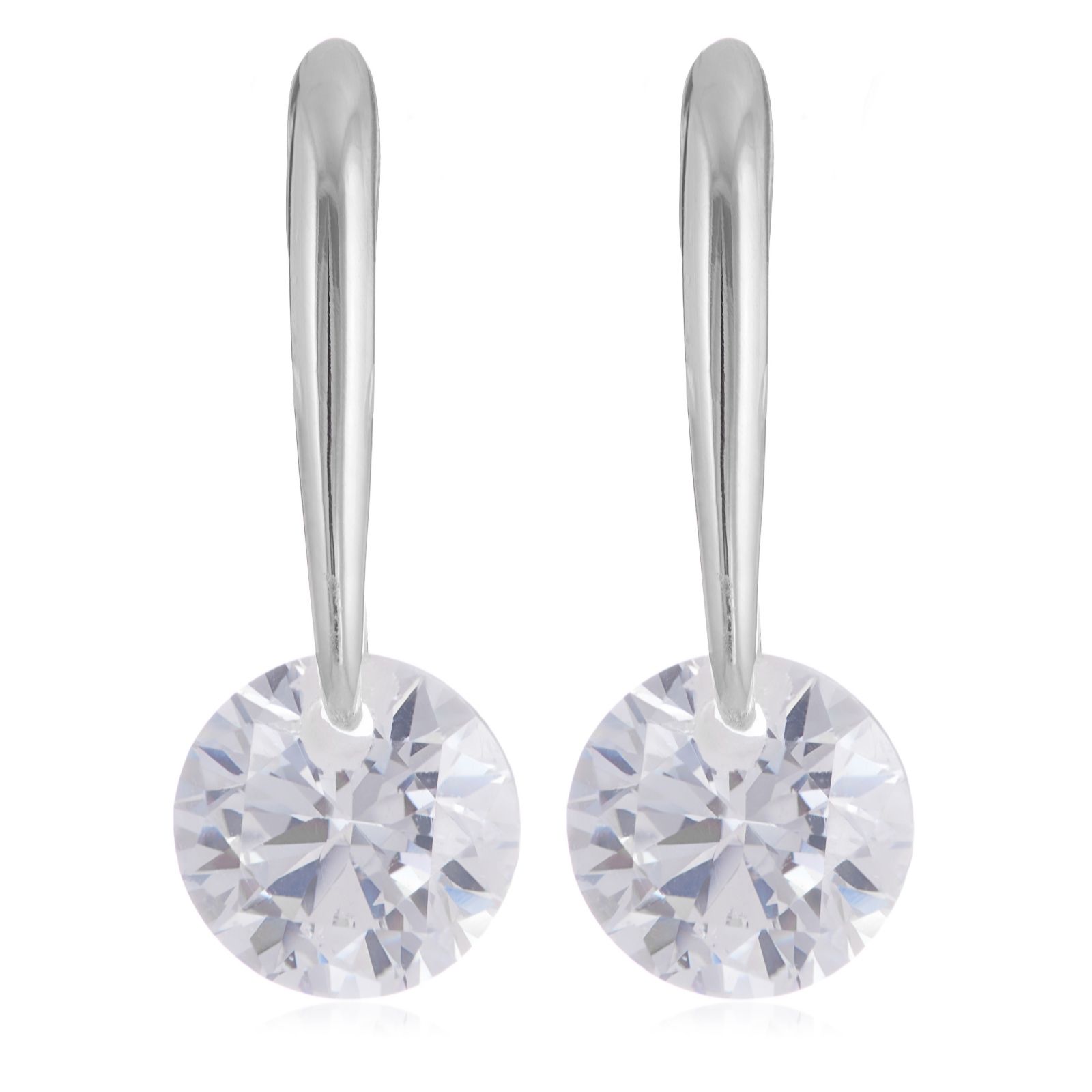Diamonique 1.8ct tw Floating Drop Earrings