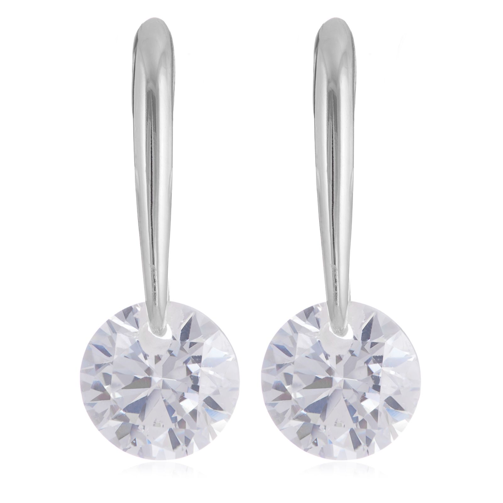 Diamonique 1.8ct tw Floating Drop Earrings