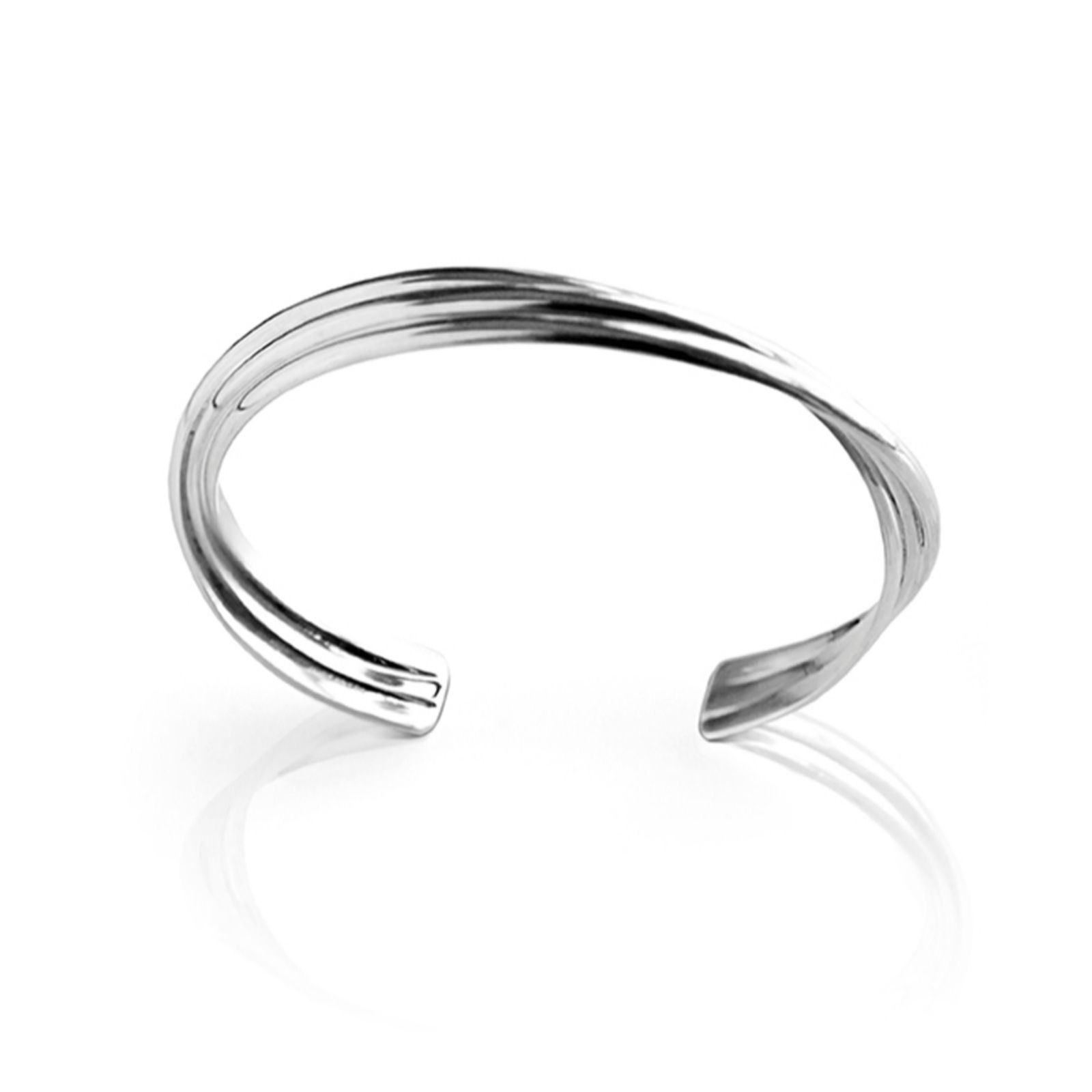 Nina B Solid 3 Strand Bangle Sterling Silver