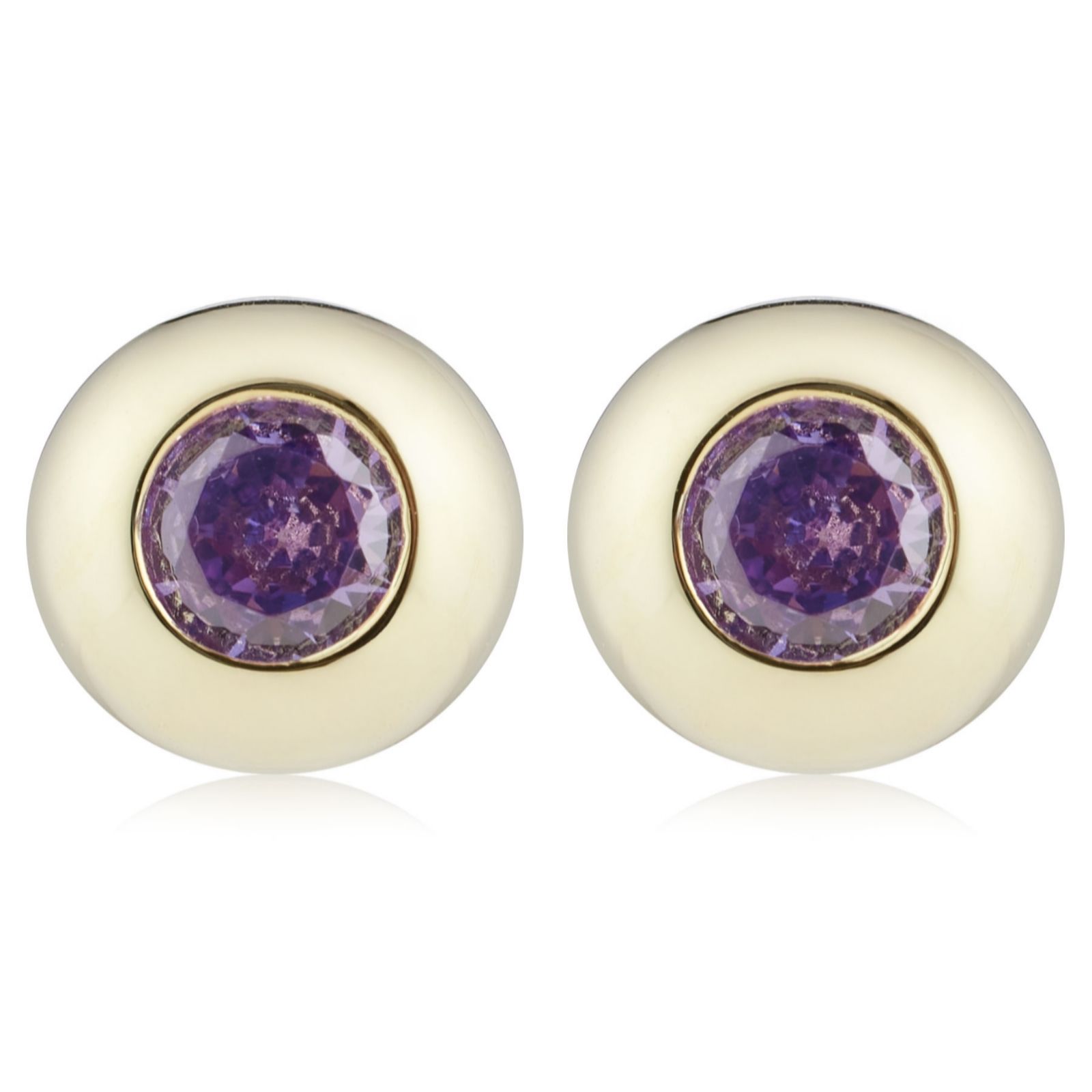 Diamonique 1ct tw Birthstone Stud Earrings Sterling Silver