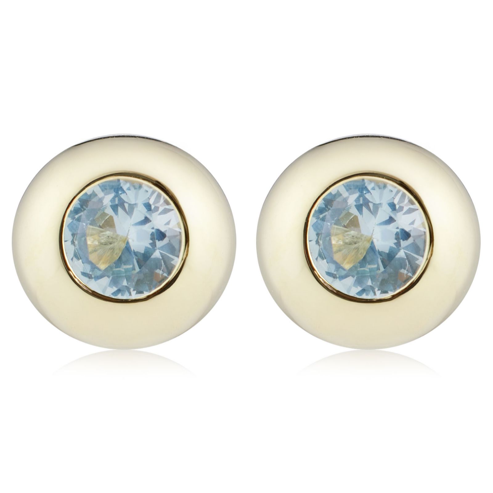 Diamonique 1ct tw Birthstone Stud Earrings Sterling Silver