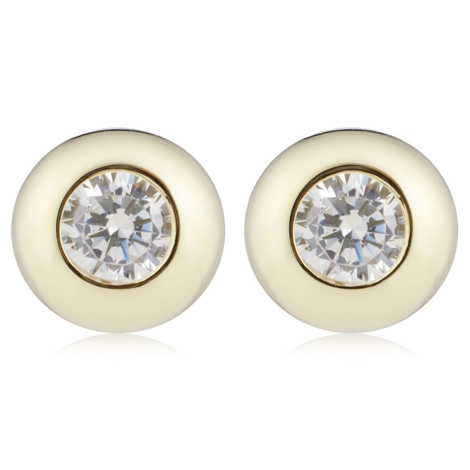 Diamonique 1ct tw Birthstone Stud Earrings Sterling Silver