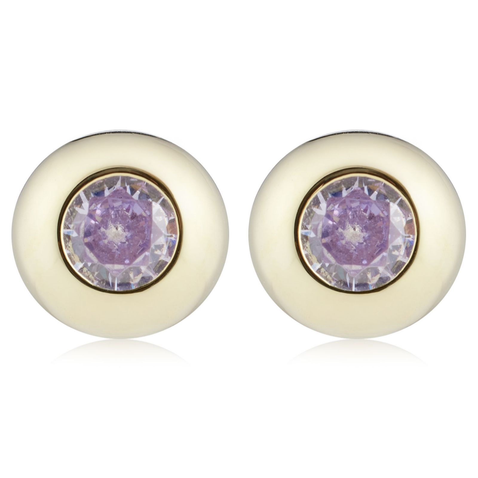 Diamonique 1ct tw Birthstone Stud Earrings Sterling Silver