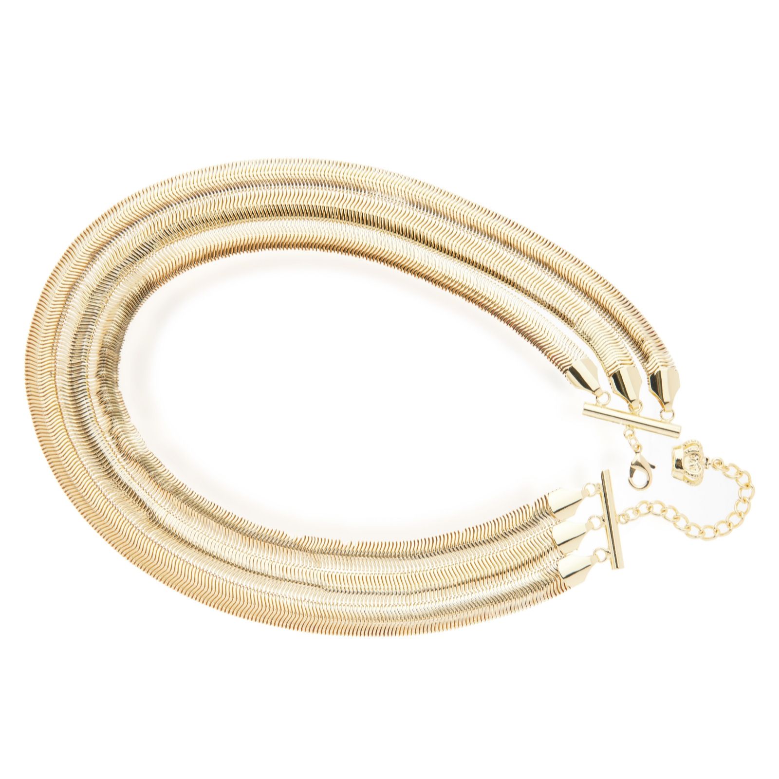 Butler & Wilson Triple Snake Chain Necklace - QVC UK