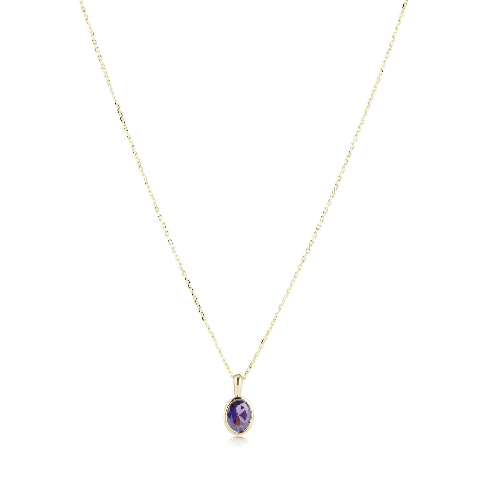 Diamonique 1.5ct tw Birthstone Pendant & Chain Sterling Silver