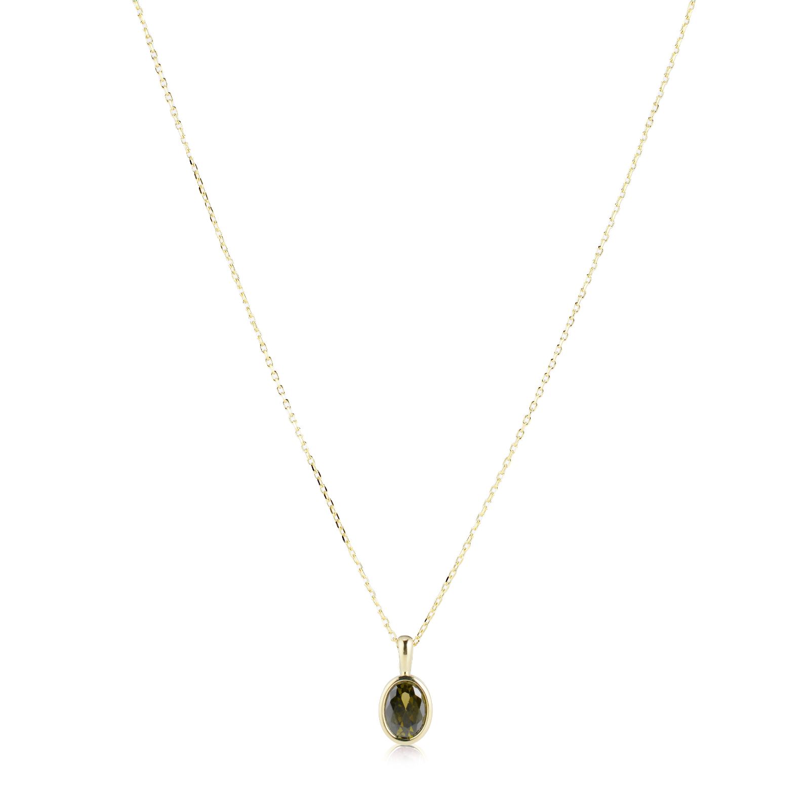 Diamonique 1.5ct tw Birthstone Pendant & Chain Sterling Silver