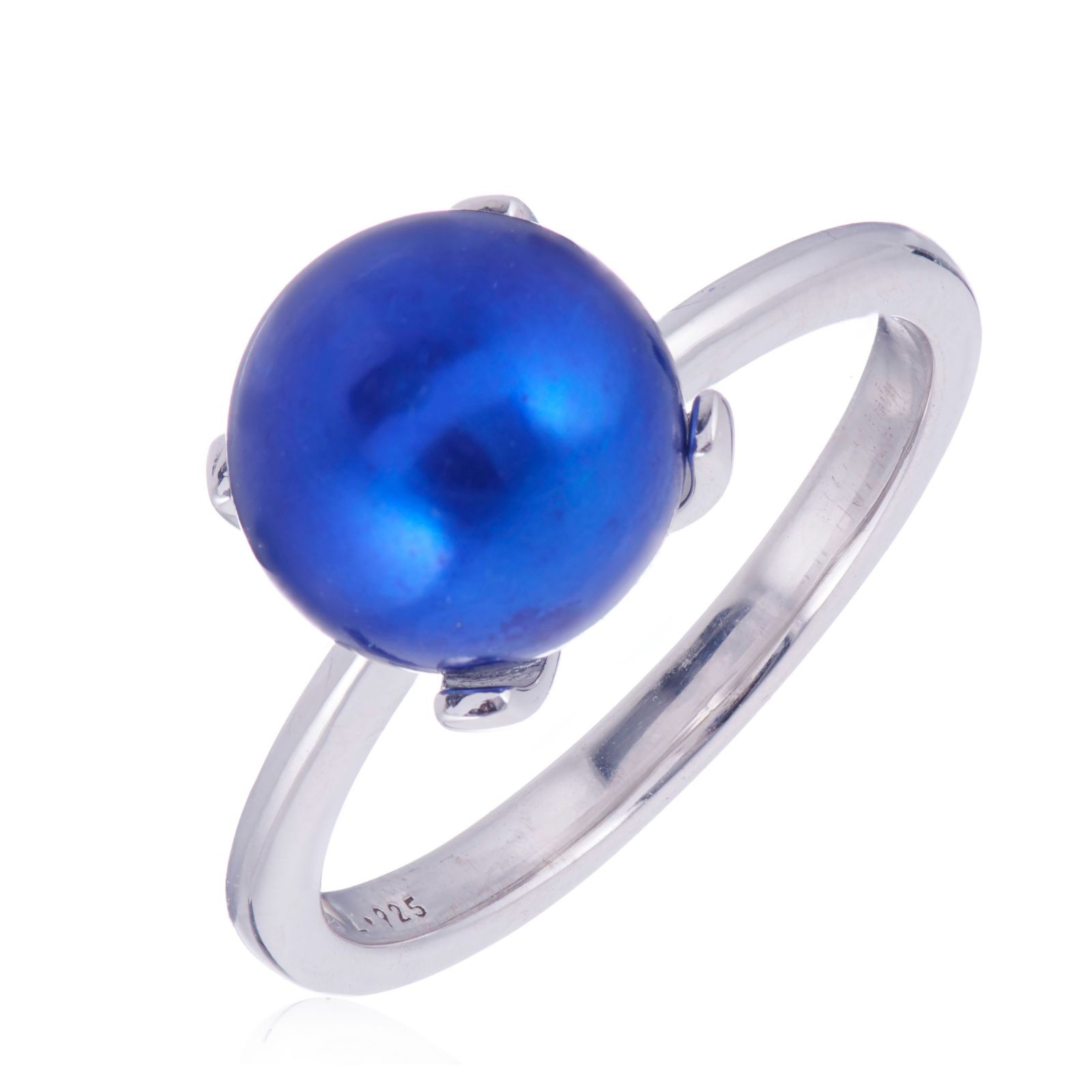 Lara Pearl 9-10mm Button Pearl Ring Sterling Silver