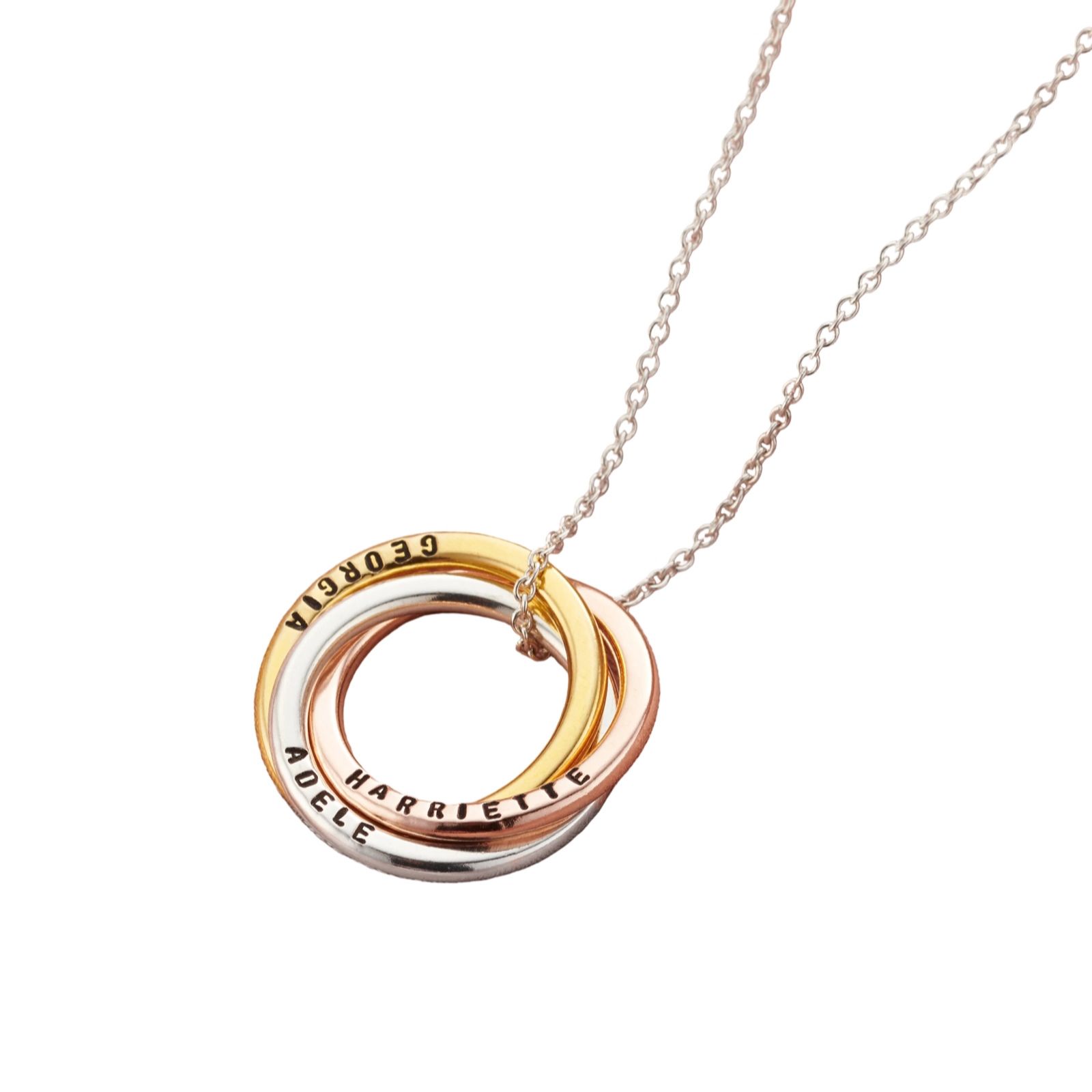 Posh Totty Designs Make it Personal Mixed Gold Plated Russian Necklace