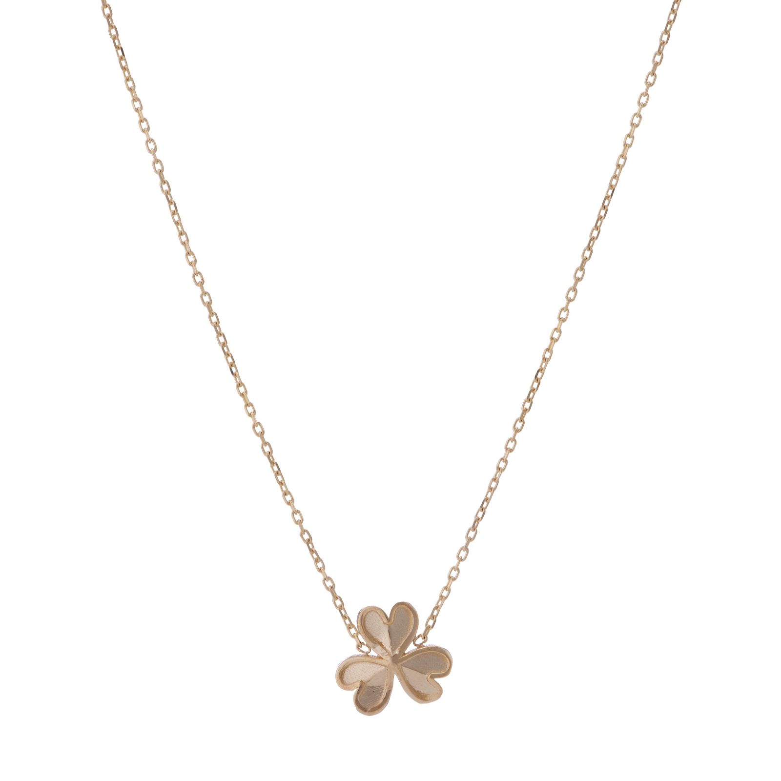 GOLD 9ct Italian Gold Daisy Pendant Necklace 0.75g