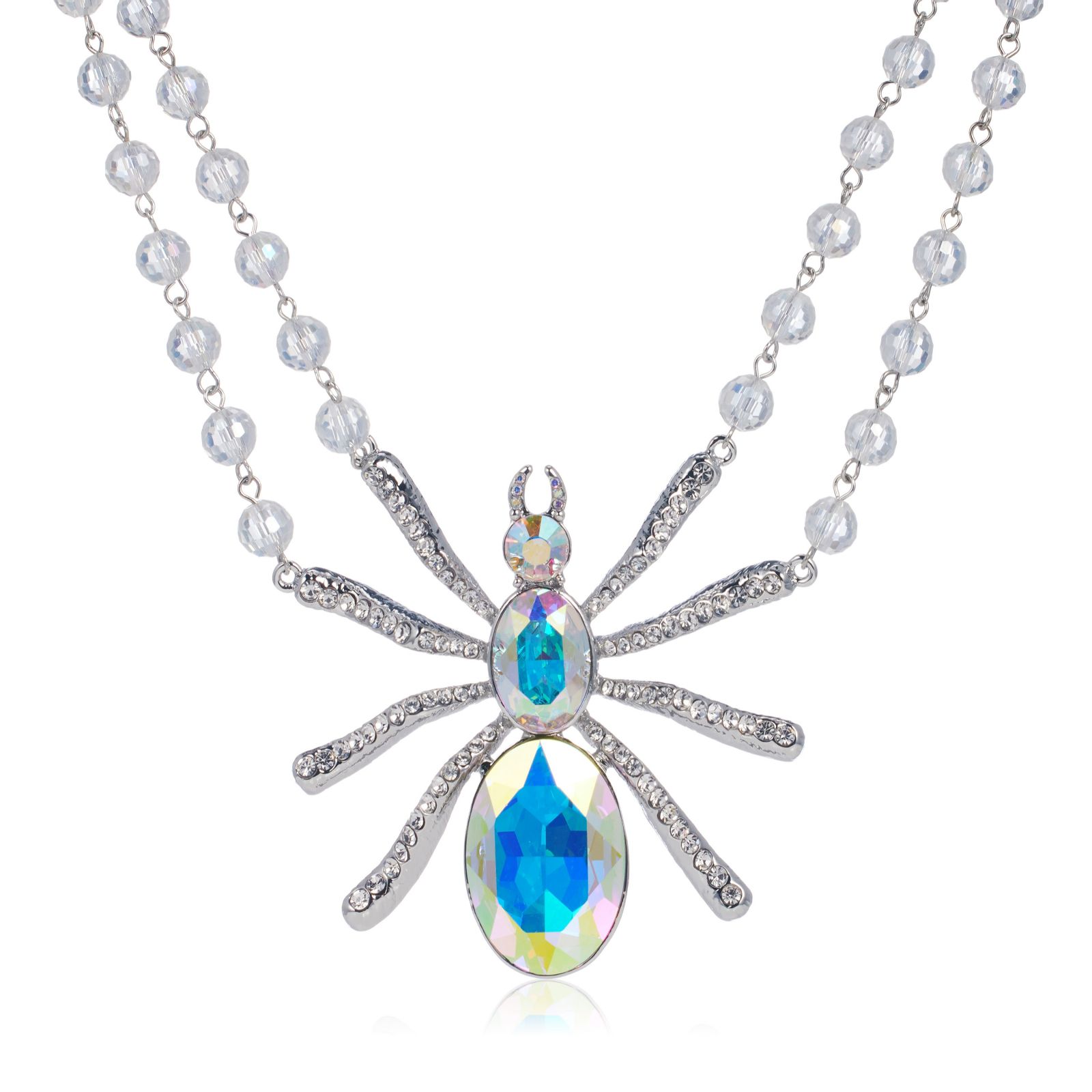 Butler & Wilson Beaded Chain Spider Necklace