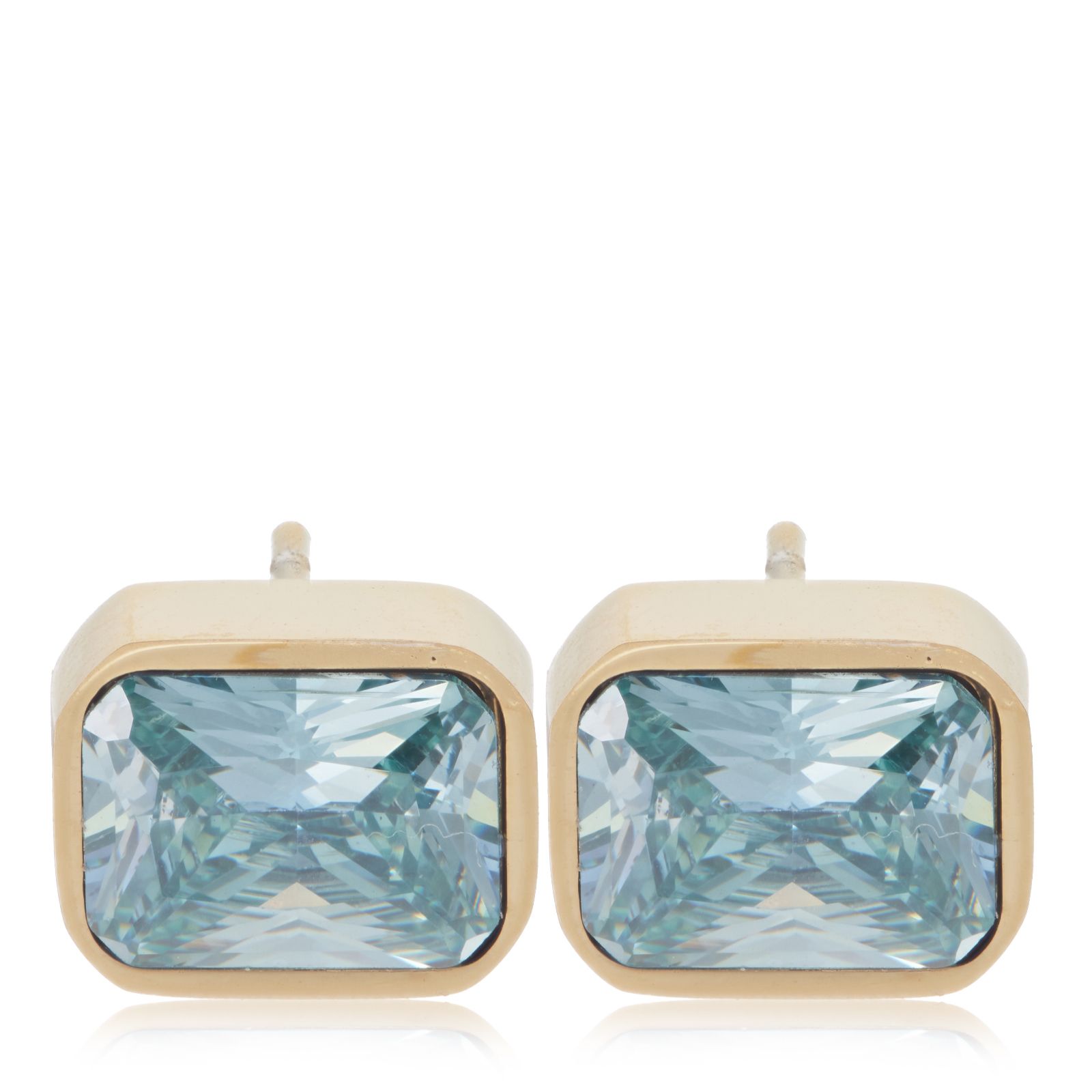 Steel by Diamonique Cushion Stud Earring Stainless Steel