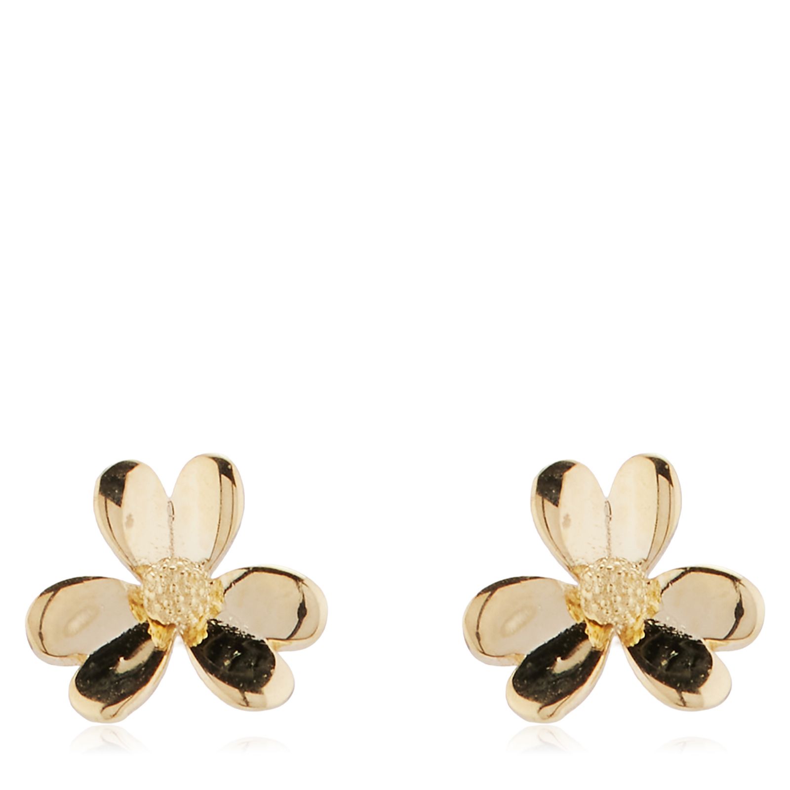 GOLD 9ct Italian Daisy Bouquet Stud Earrings