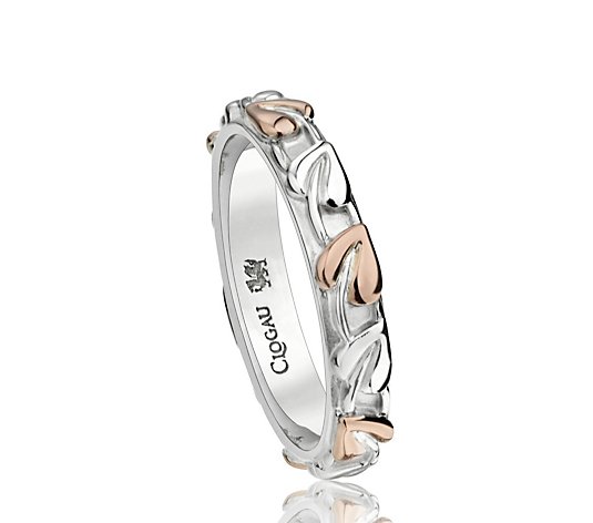 Clogau Tree of Life Vine Ring Sterling Silver & 9ct Gold