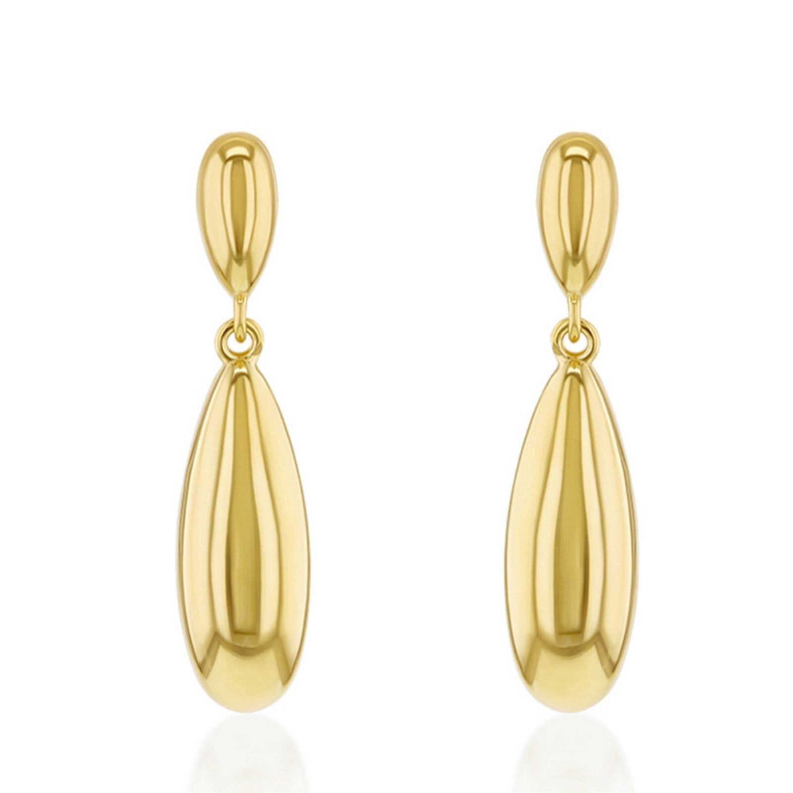 Gold 9ct Gold Dangle Drop Earrings