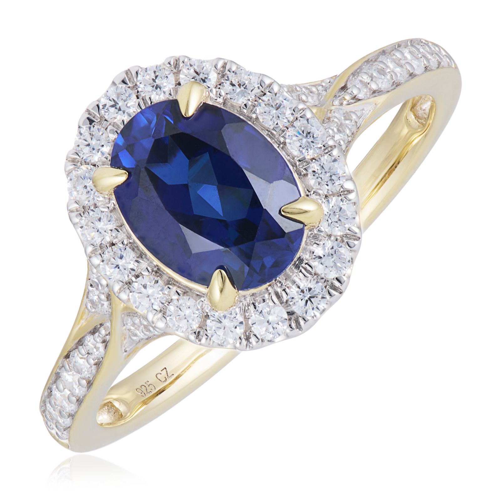 Fire Light Diamonds Sapphire & Diamond Ring 9ct Gold