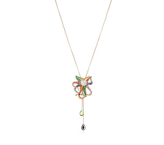 Outlet Butler & Wilson Crystal Octopus Lariat Necklace - QVC UK