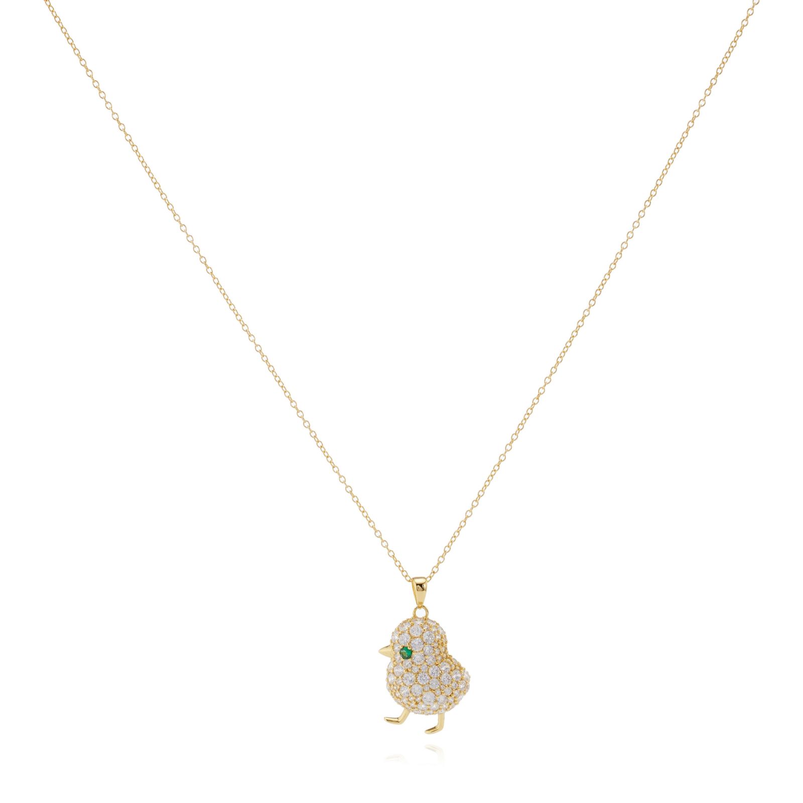 Butler & Wilson Sterling Silver Chick Pendant