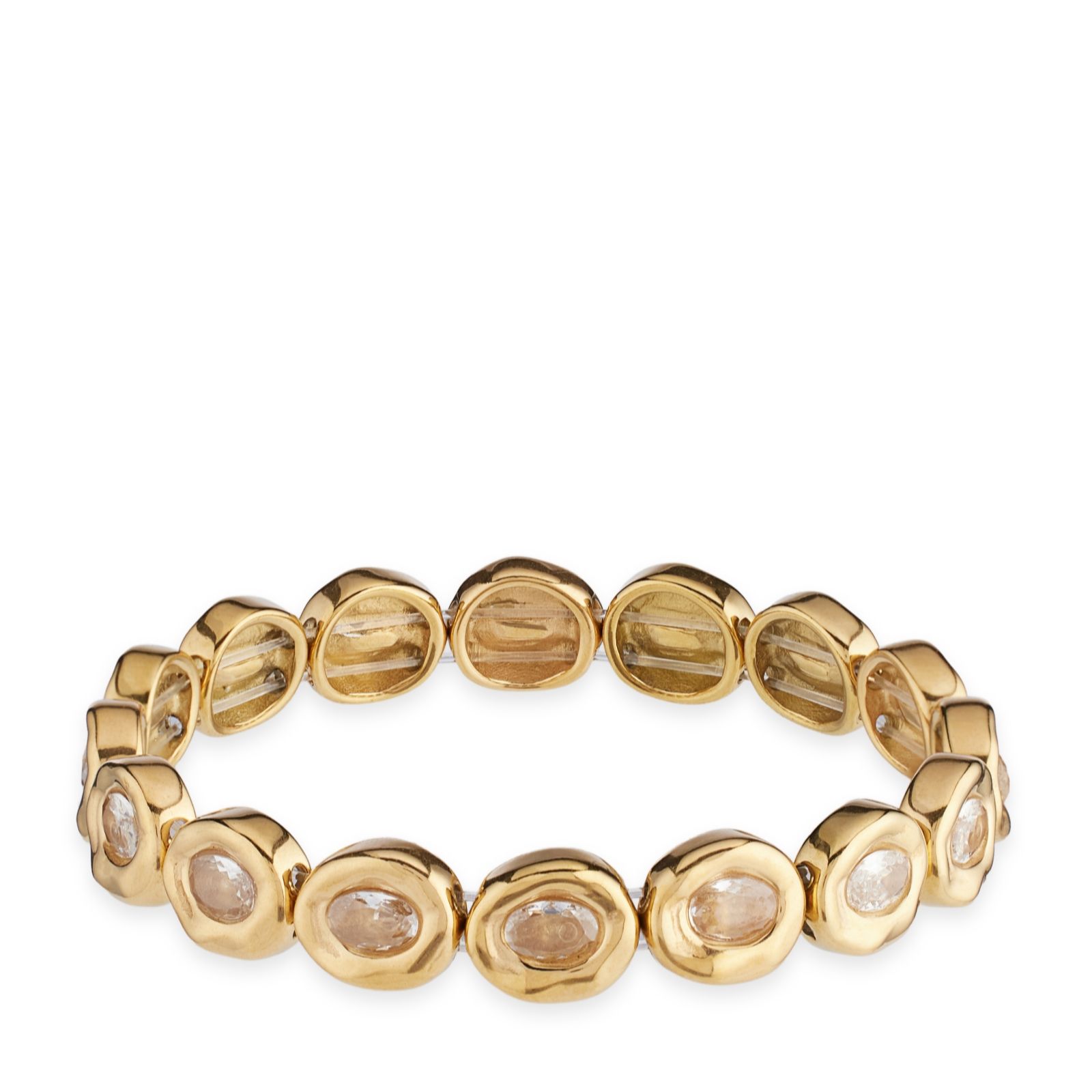 Steel by Diamonique Organic Stretch Bracelet Stainless Steel