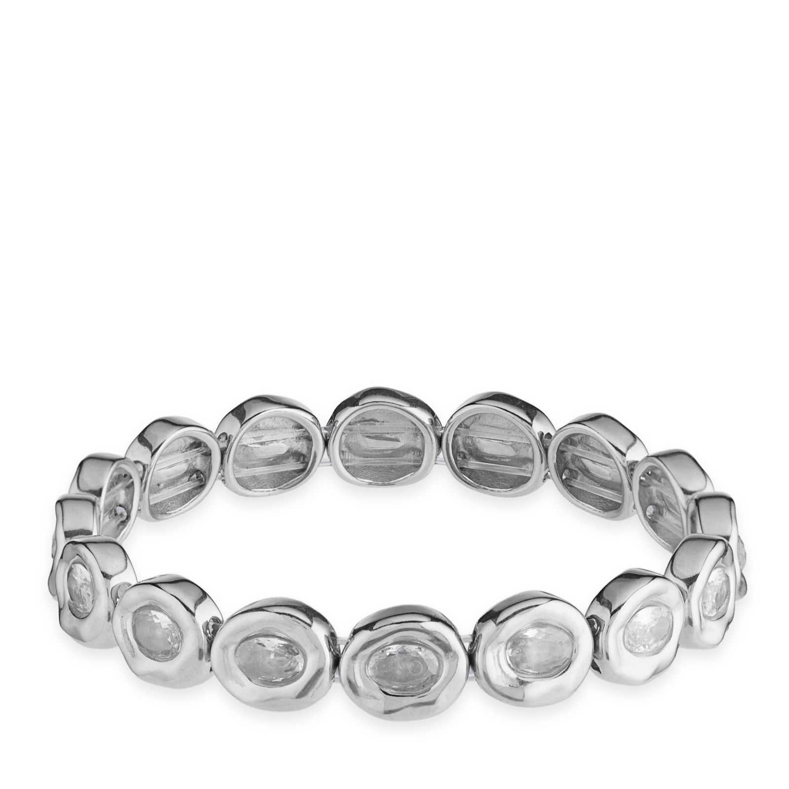 Steel by Diamonique Organic Stretch Bracelet Stainless Steel