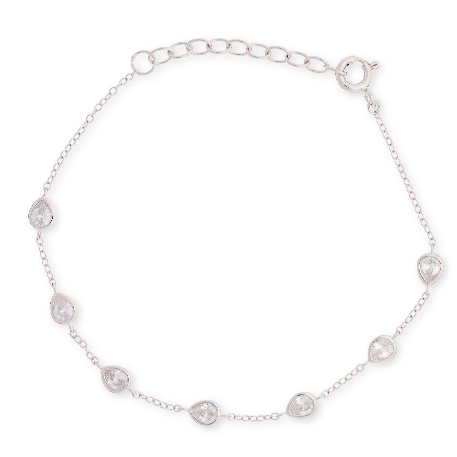 Diamonique 1ct tw Bezel Set Bracelet