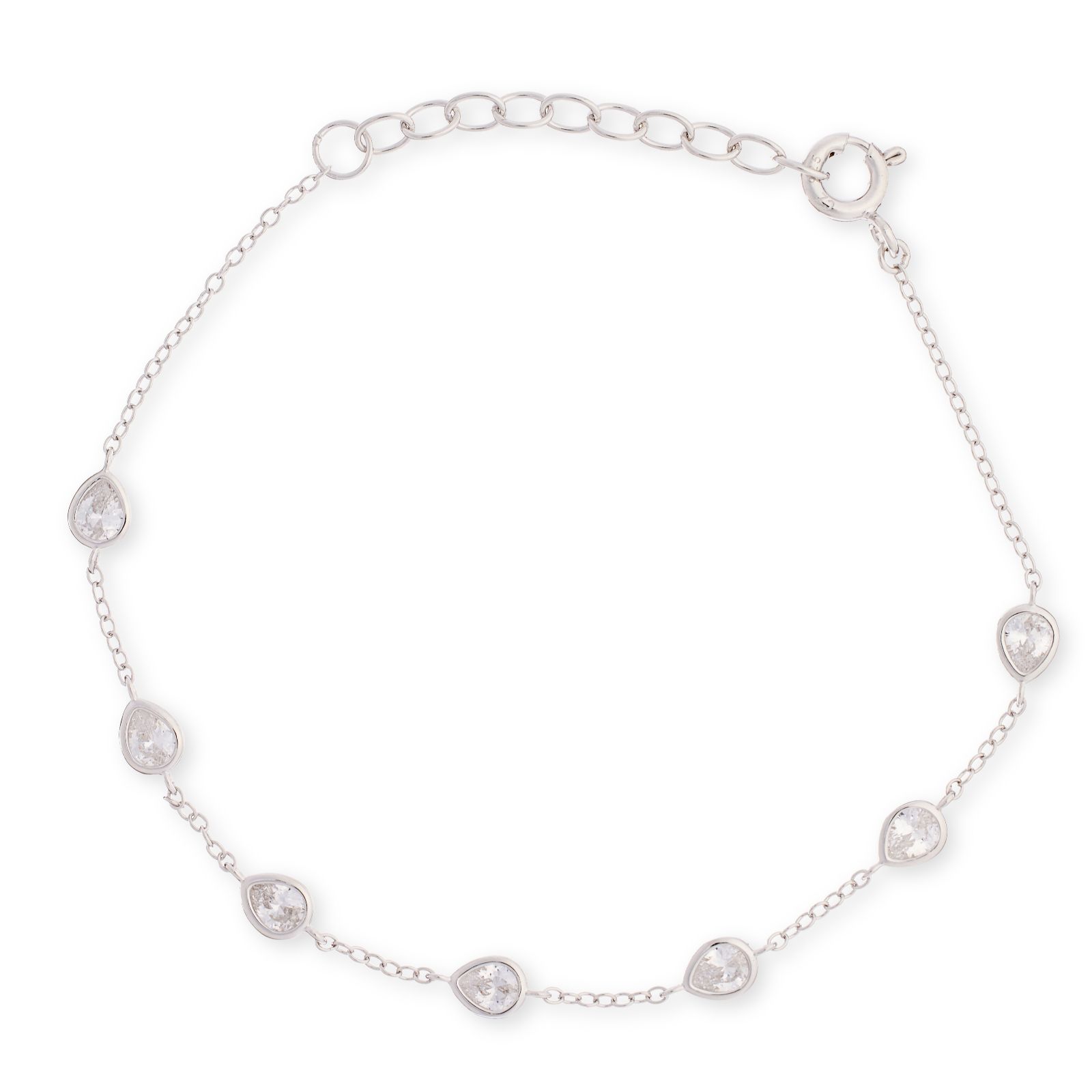 Diamonique 1ct tw Bezel Set Bracelet