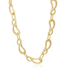 Malika Twist Statement Link Necklace