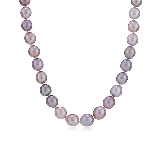 Lara Pearl 10-13mm Ming Baroque Strand 50cm Necklace Sterling Silver