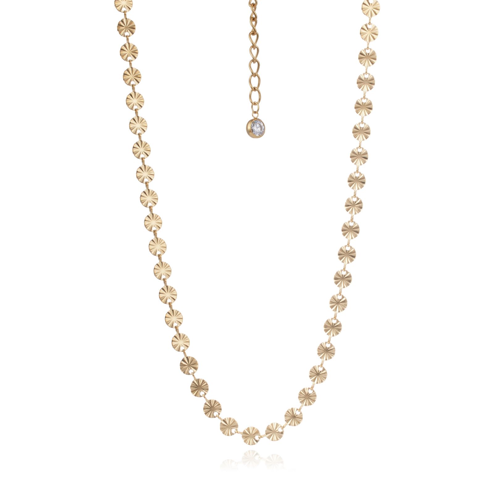 Steel by Diamonique Diamond Cut Necklace Stainless Steel