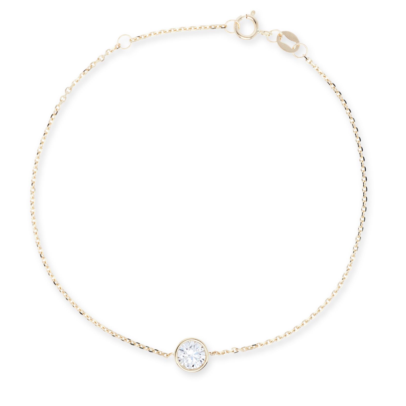 Fire Light 0.5ct Lab Grown Diamond Bezel Set Bracelet 9ct Gold