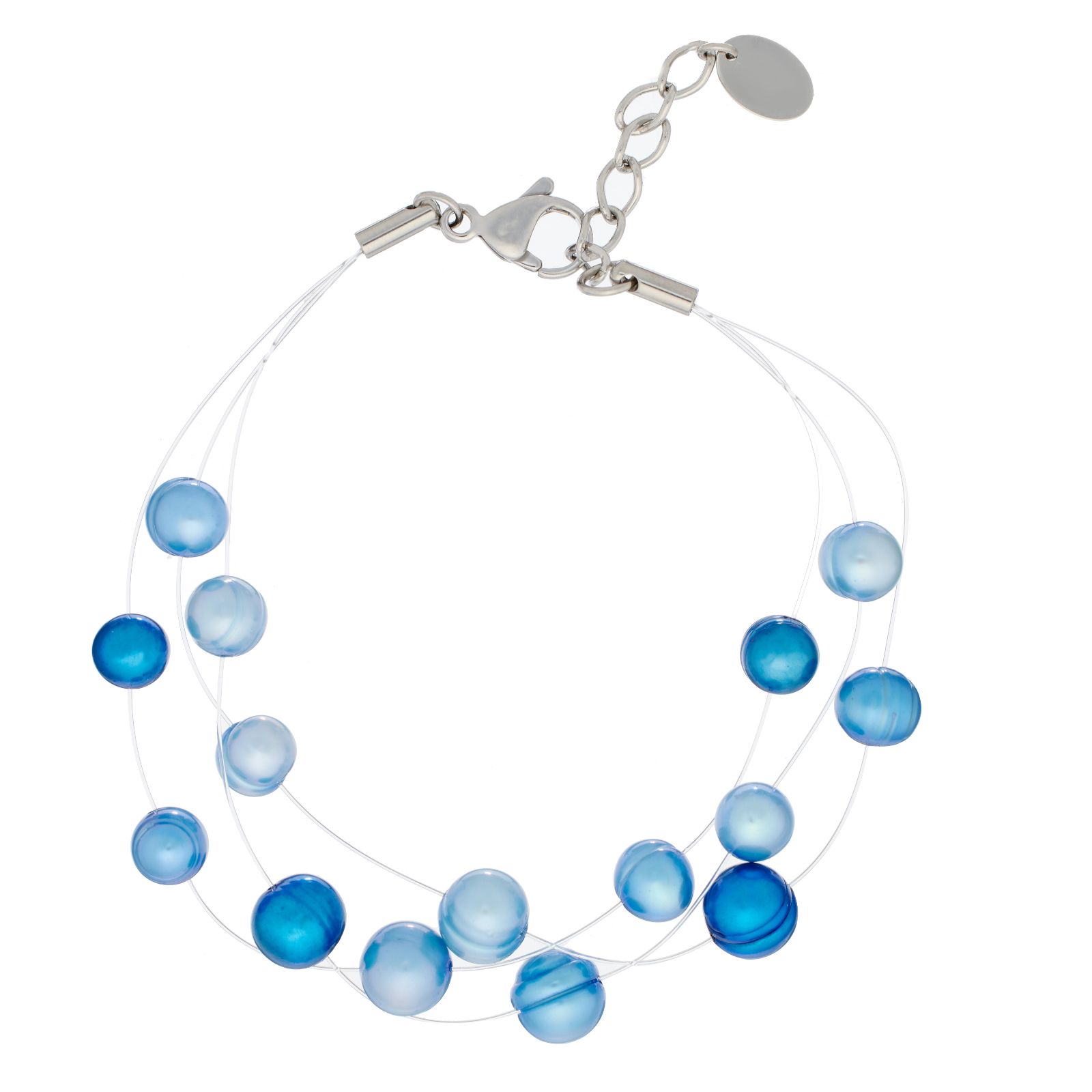Lara Pearl 6-7mm Floating Pearl 19cm Bracelet Stainless Steel