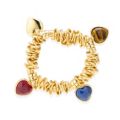 Malika Heart Charm Stetch Bracelet