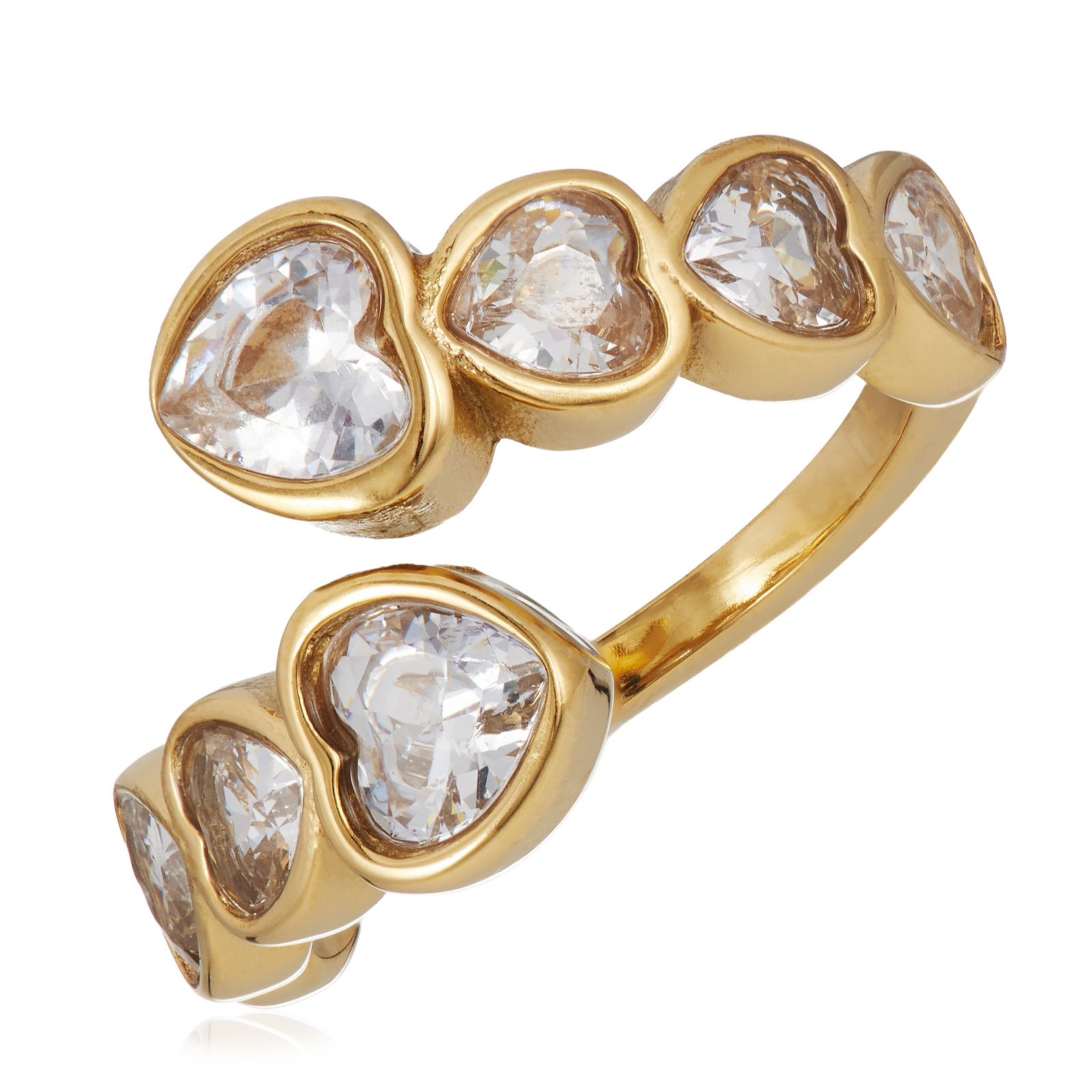 Steel by Diamonique Wrap Ring Stainless Steel