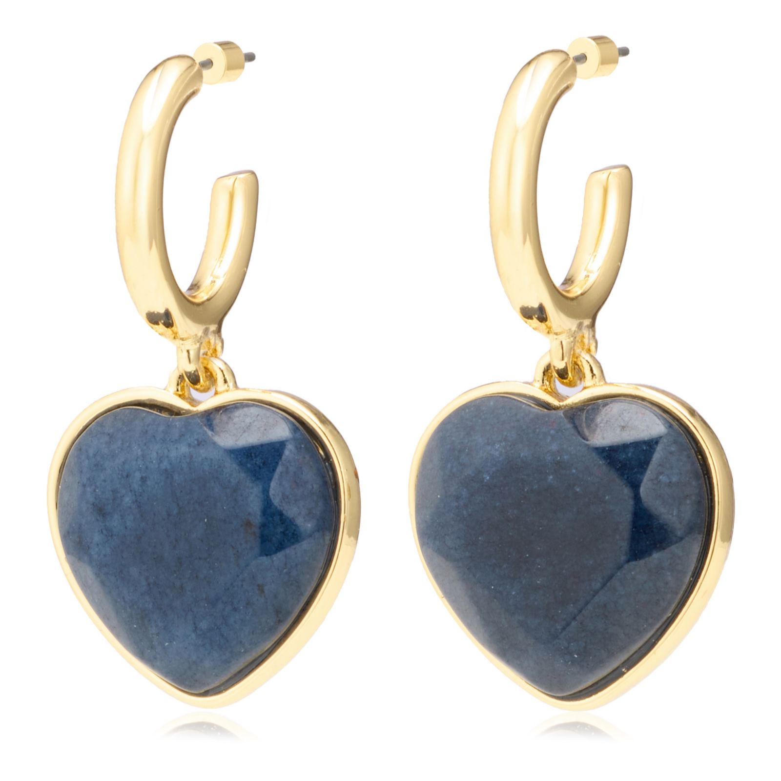 Malika Heart Hoop Earrings
